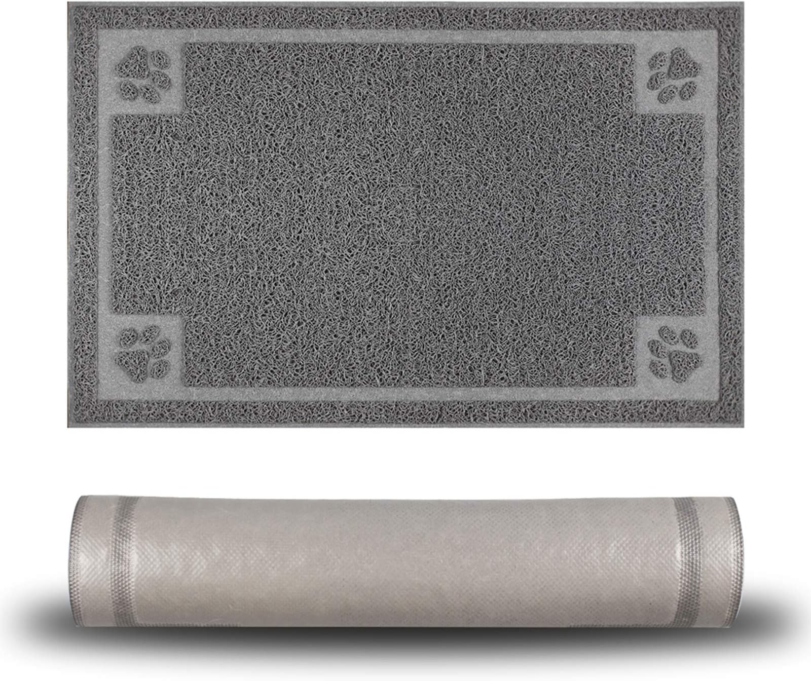 Pet Feeding Mat for Small Dogs and Cats 24" x 16" Flexible and Waterproof Dog Bowl Mat for Food and Water, Easy to Clean Dog Food Mat with Non Slip Backing