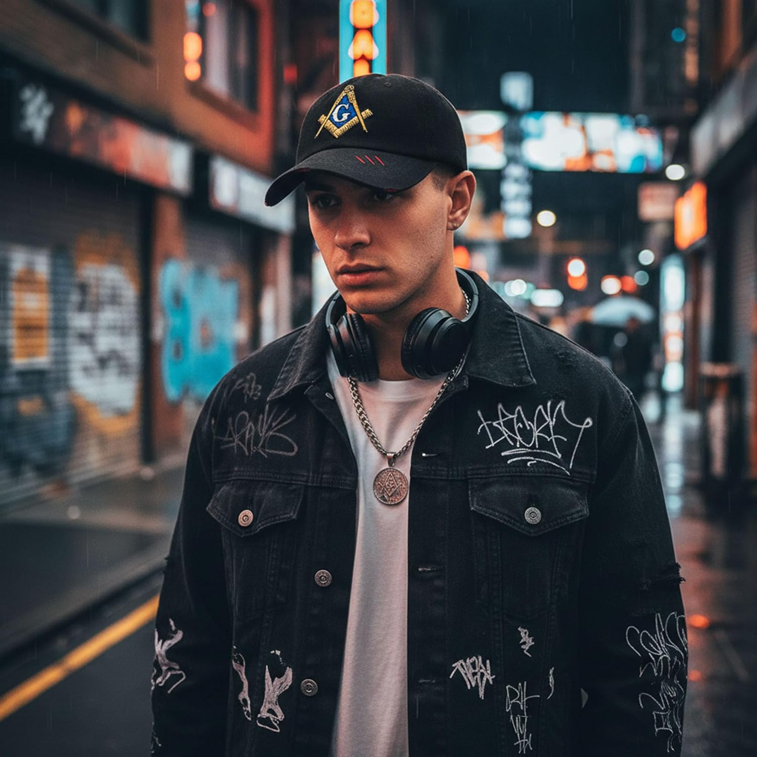 Embroidered Freemason Baseball Cap for Men and Women, 100% Cotton Adjustable Thickened Masonic Mason Classic Hat - Image 7