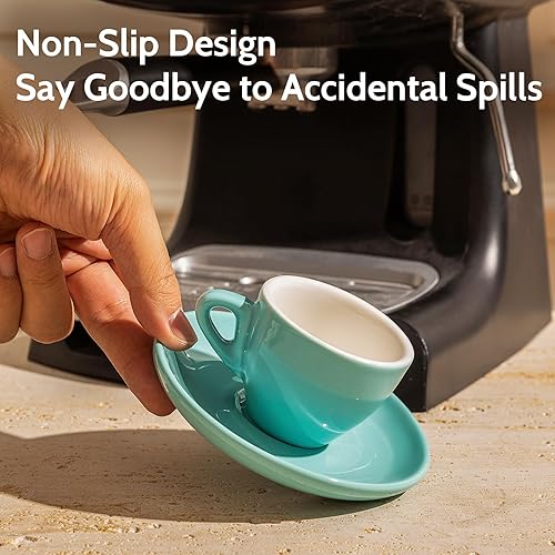 Vista 3 de Sweese - Tazas de porcelana con platillos (6 unidades), varios