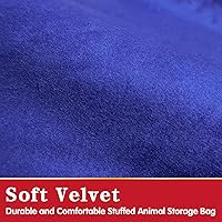 Vista 42 de Jorbest Almacenamiento de puf de animales de peluche, bonita construcción para niños y adultos, fundas de terciopelo de lujo para puf solo sin