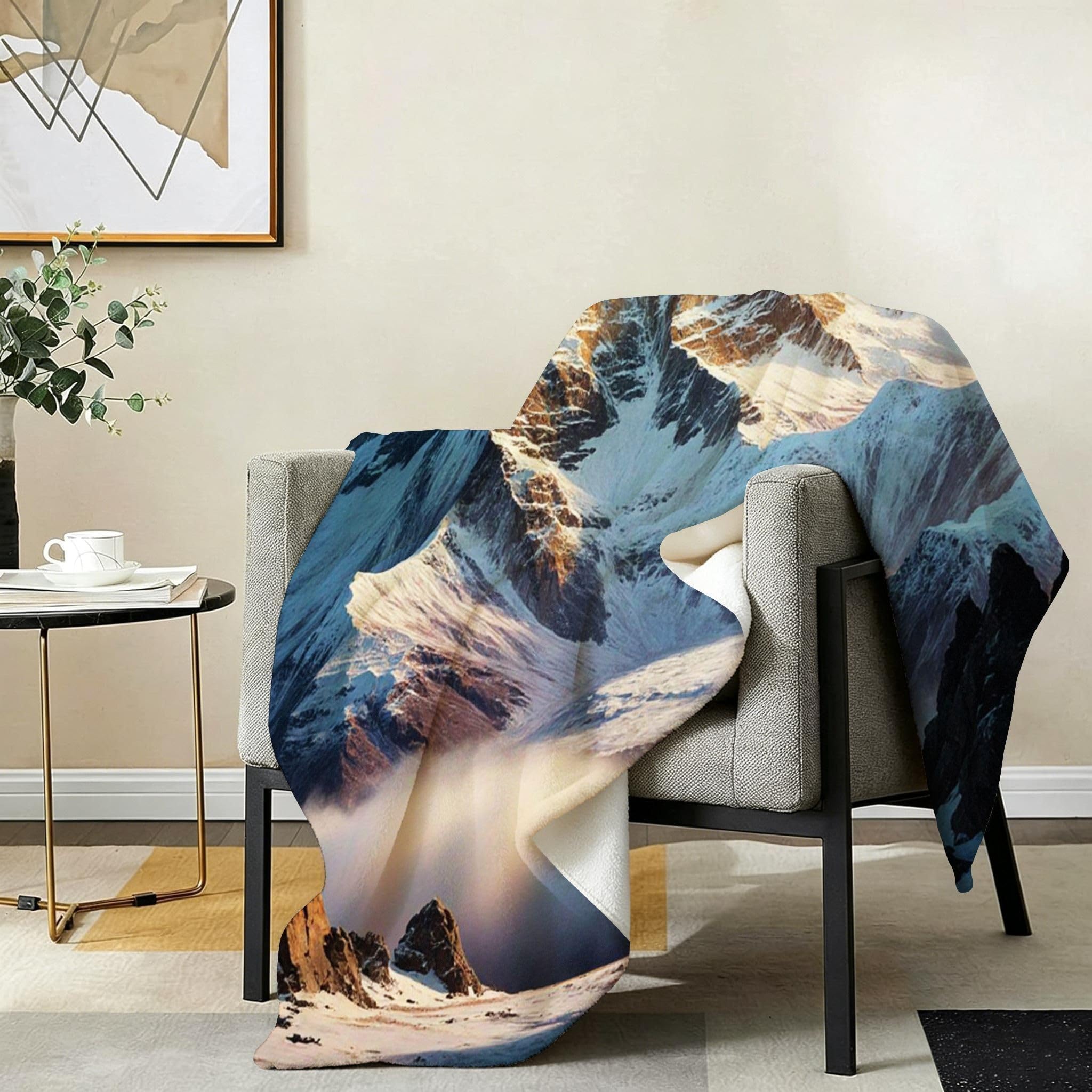 Coperta Pile Matrimoniale 240x260 cm Cima Blu, Coperta XXL Super Morbida Multiuso Come Copriletto o Plaid da Salotto, Calda e Leggera, Protezione dal Freddo, AW6006