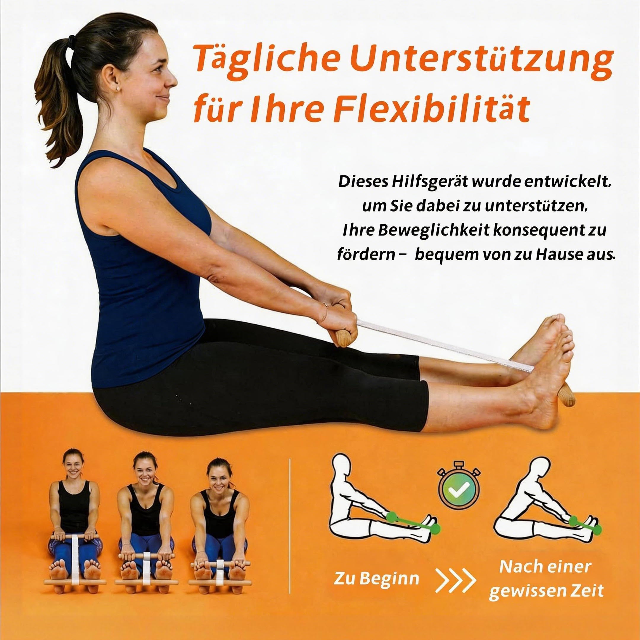 Dispositivo di stretching regolabile per favorire la flessibilità, alleviare il dolore e aumentare la mobilità, allungare la casa e la palestra