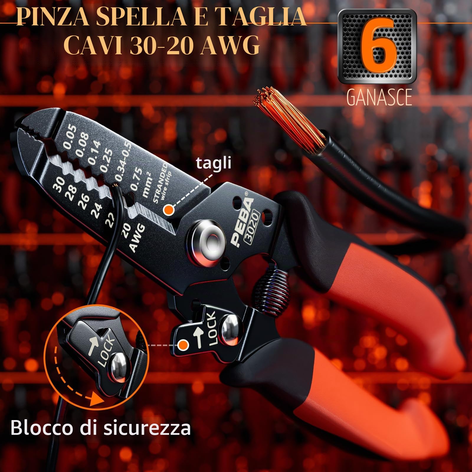 PEBA Set di Pinze Crimpatrici JST, con pinze a crimpatura, 20 stili connettore JST-XH, JST-SM e SYP, Pinza Spellacavi, Pinze Crimpatrici 0,03-0,5mm² per JST(XH/SM/PH/SYP), VH3.96 mm, 2.54mm, Molex