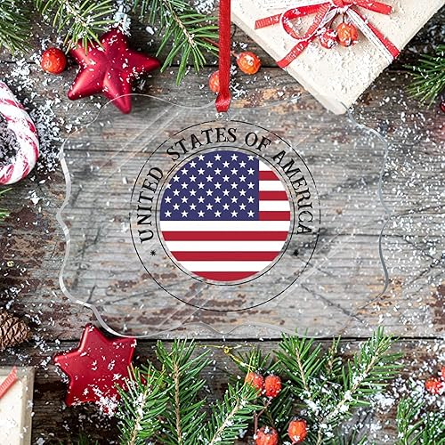 Vista 159 de Bandera de las Bahamas Adorno de árbol de Navidad para Navidad Bandera Nacional de Bahamas Decoración de árbol de Navidad Adorno colgante Adornos