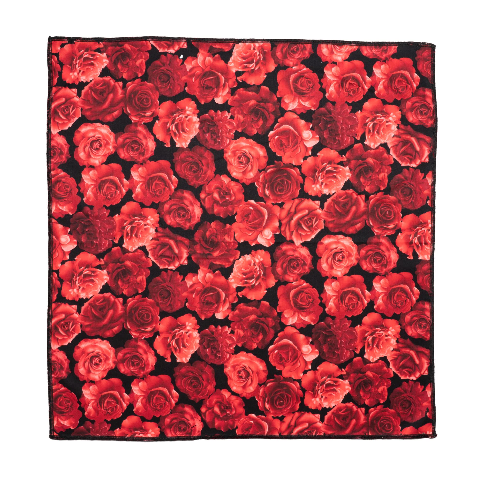 Red Roses Flowers Floral Bandana
