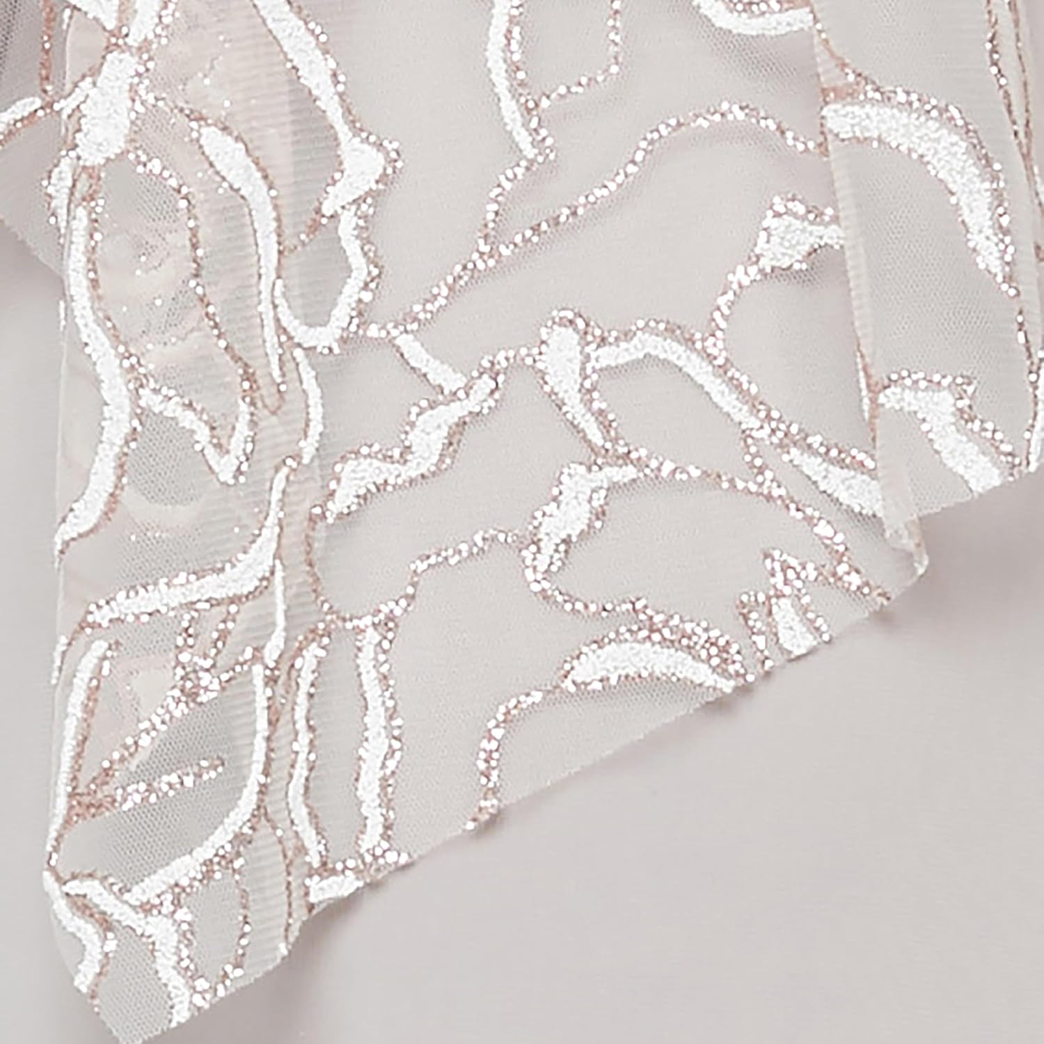 S.L. Fashions Women's Long Floral Shimmer Overlay Cape Gown, Formal Event, Wedding Guest Dress (Petite and Regular Sizes)