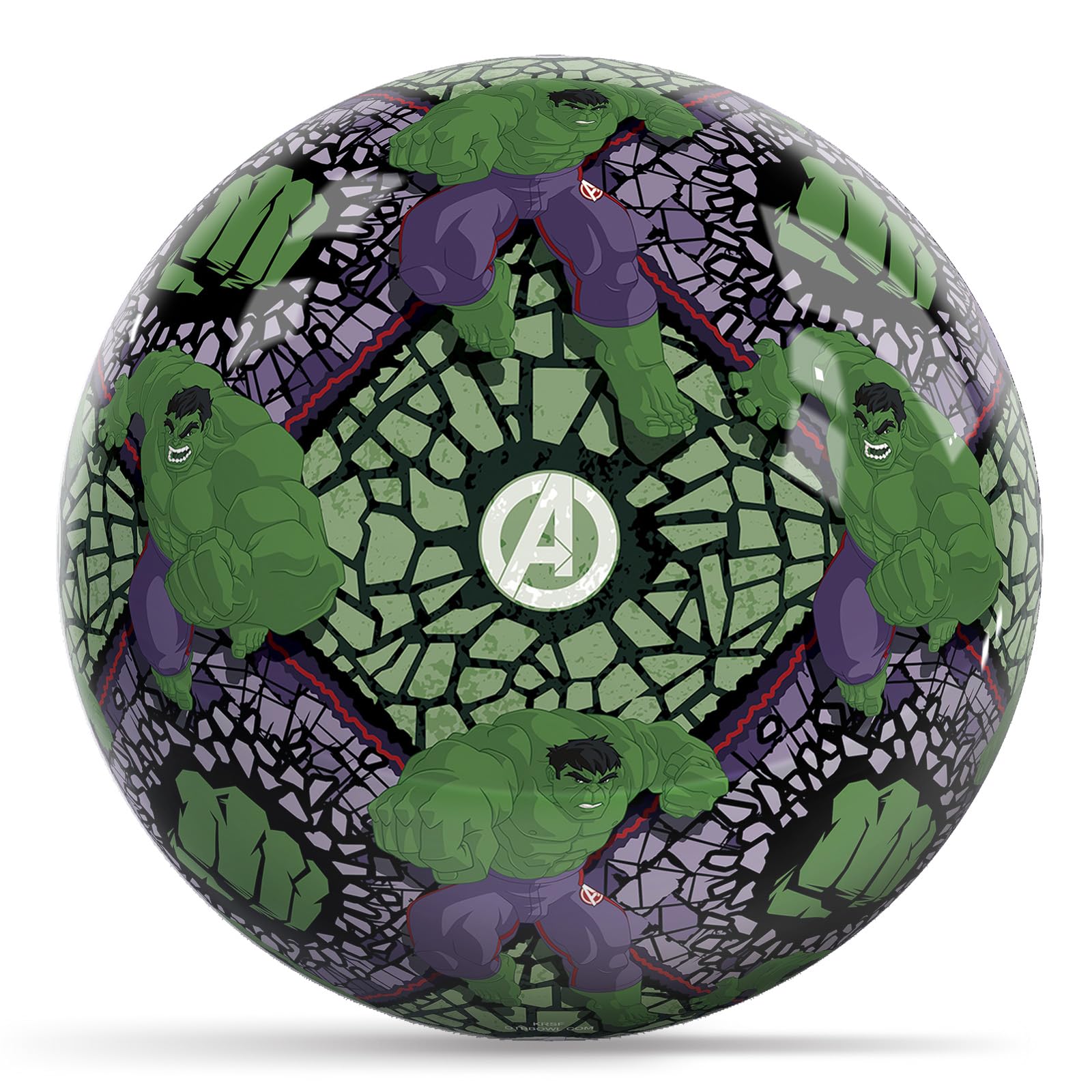 KR Strikeforce Marvel - Avengers - Hulk Pattern 8lb Bowling Ball