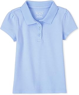 Baby Girls' and Toddler Short Sleeve Pique Polo