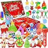 Fidget Advent Calendar 2025, 24 Days of Surprises Christmas Countdown Calendar, Sensory Fidget Toy for Kids & Adult, Party Favor Christmas Gifts Stocking Stuffers Gifts