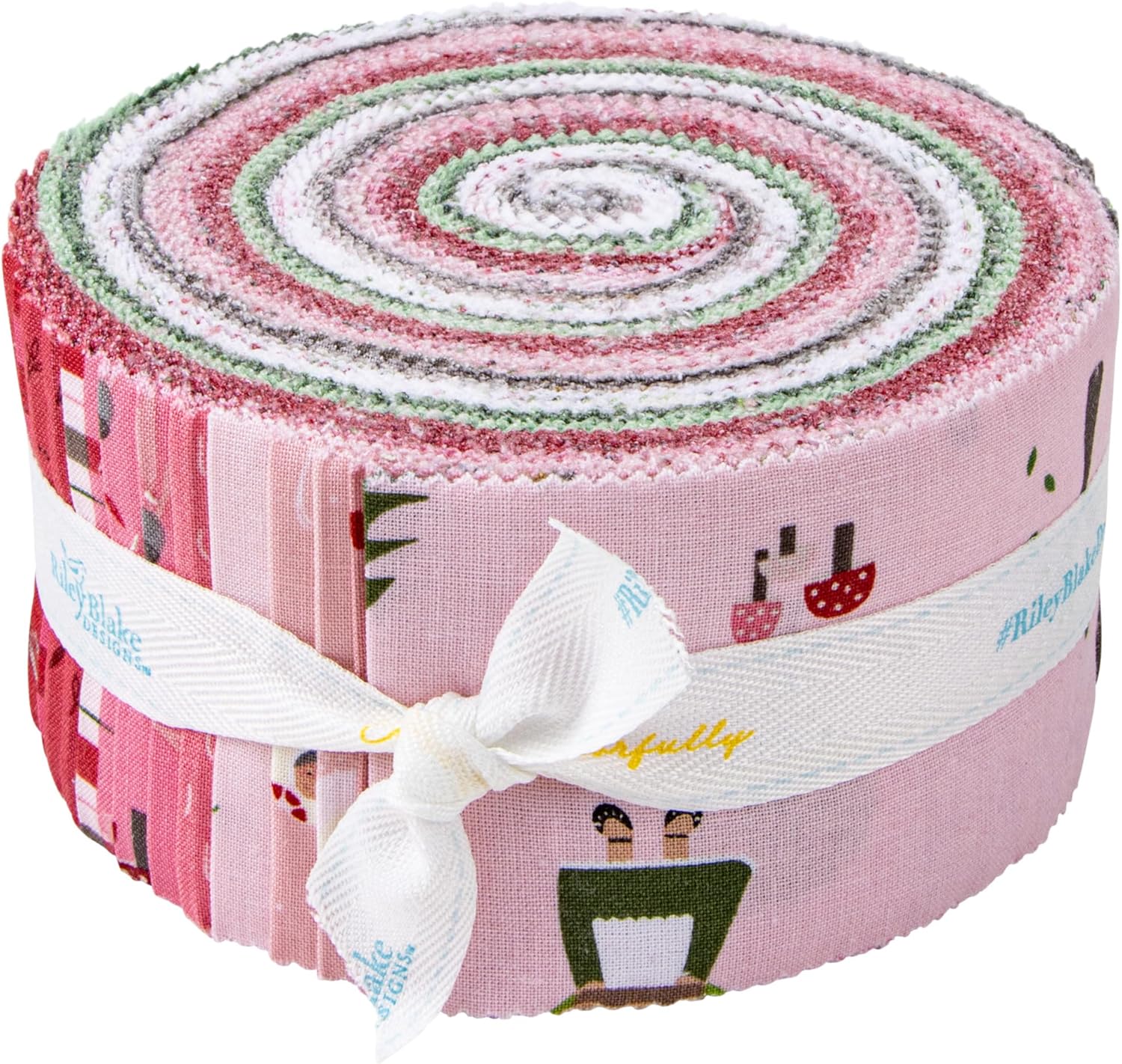 Jennifer Long to Grandmother's House Rolie Polie 40 2.5-inch Strips Riley Blake RP-14370-40