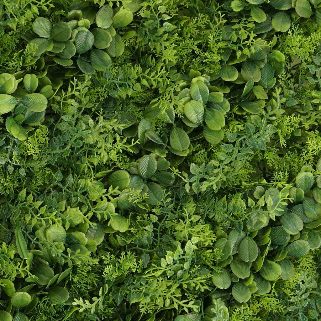 Tableclothsfactory 4 Pack 10 Sq ft. Artificial Boxwood Hedge Faux Green Living Wall Foliage Green Garden Wall Mat