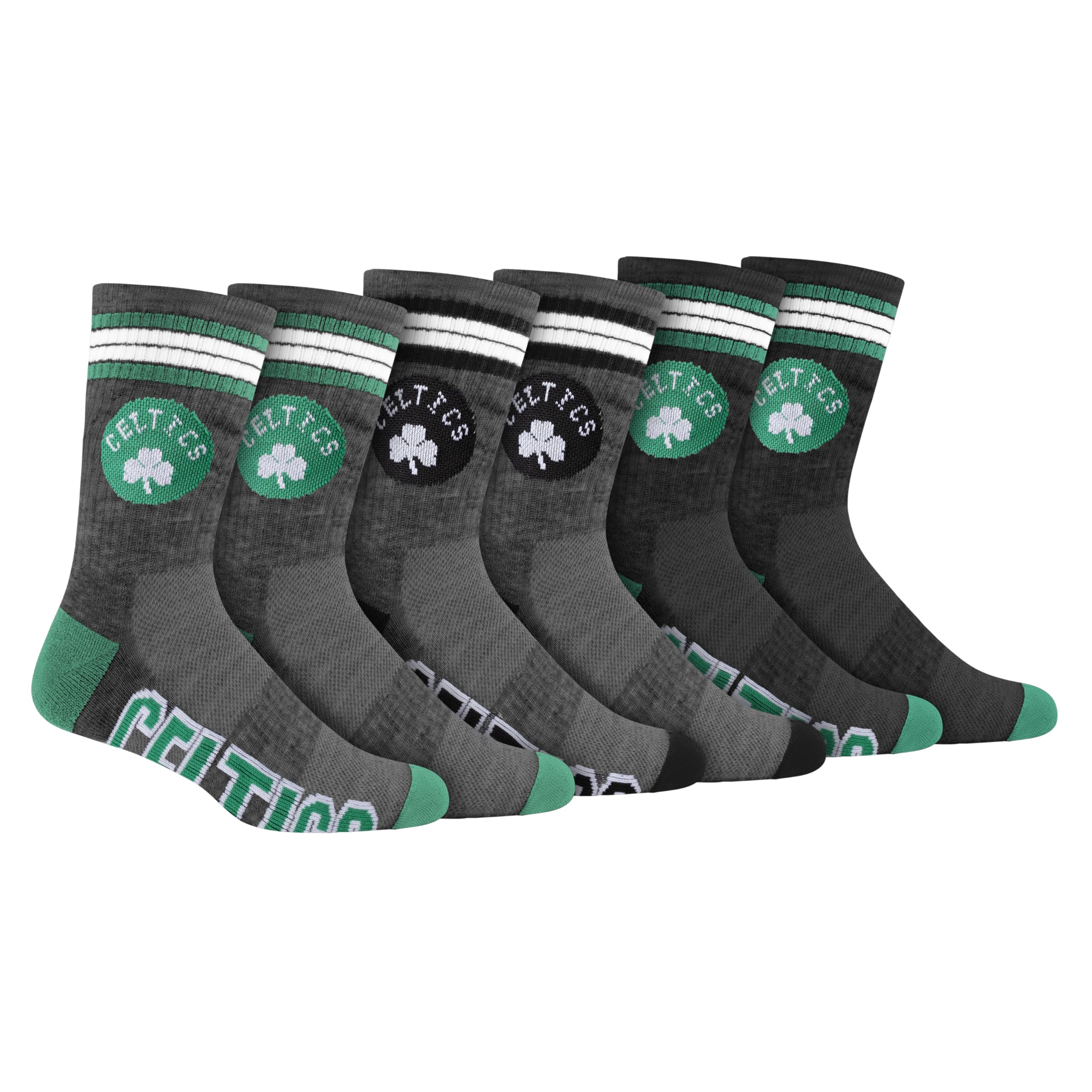Ultra Game Boys NBA Official Athletic Cushioned Team Crew Socks - 3 Pack