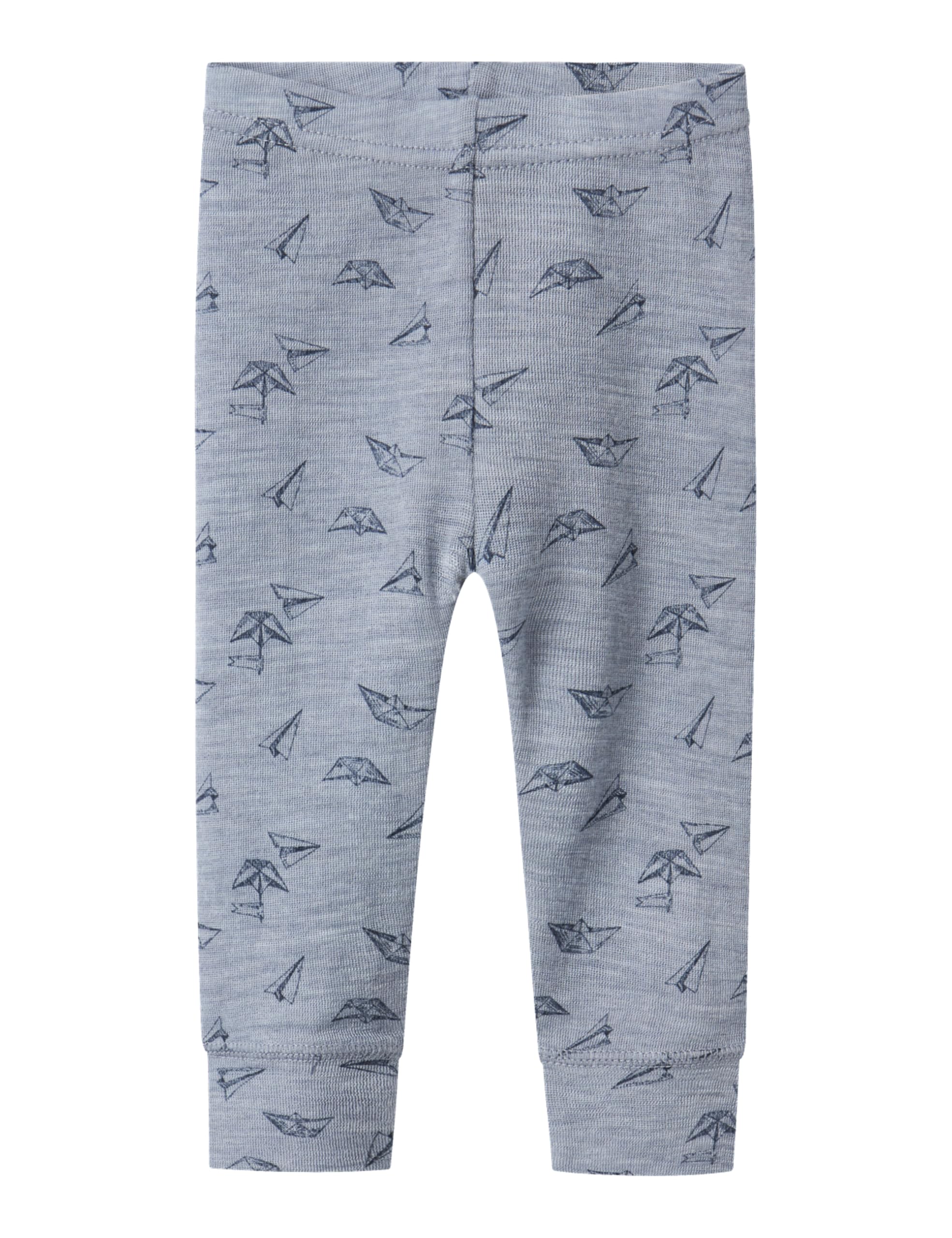 NAME IT Nbmwang Wool Rib Longjohn AOP Leggings para Bebés