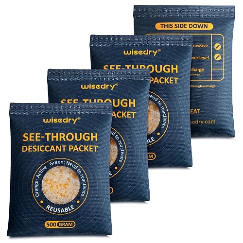 wisedry 4 x 500g See-Through Silica Gel Packets