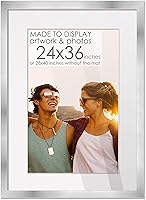 Vista 20 de Marco de madera negra de 24 x 36 pulgadas con paspartú blanco Marco de 28 x 40 pulgadas con paspartú de 24 x 36 pulgadas Muestra tu imagen bajo