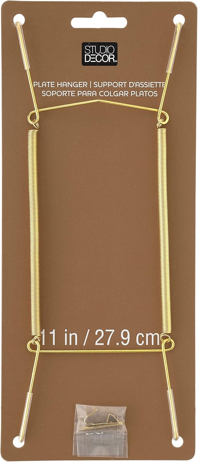 Studio Decor Brass Plate Hanger, 24 Pack
