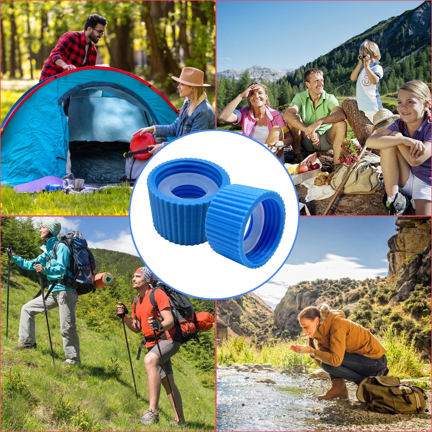 1 Pcs Water Filter Coupling 5 Pcs Filter Cleaning Gasket With Seal Kit Compatible with 28mm External Threaded — view 7