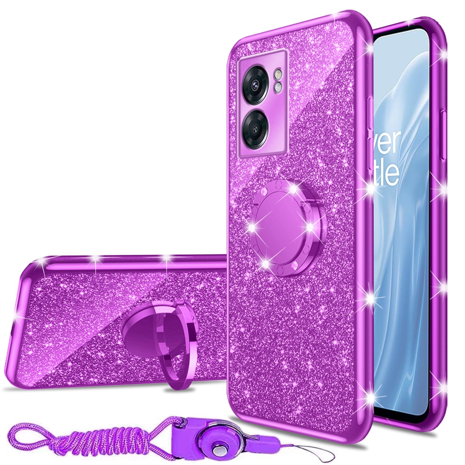 Coque Gufuwo Pour OnePlus Nord N300 – Dégradé Bleu/rose, Super Jolie Et Protectrice !
