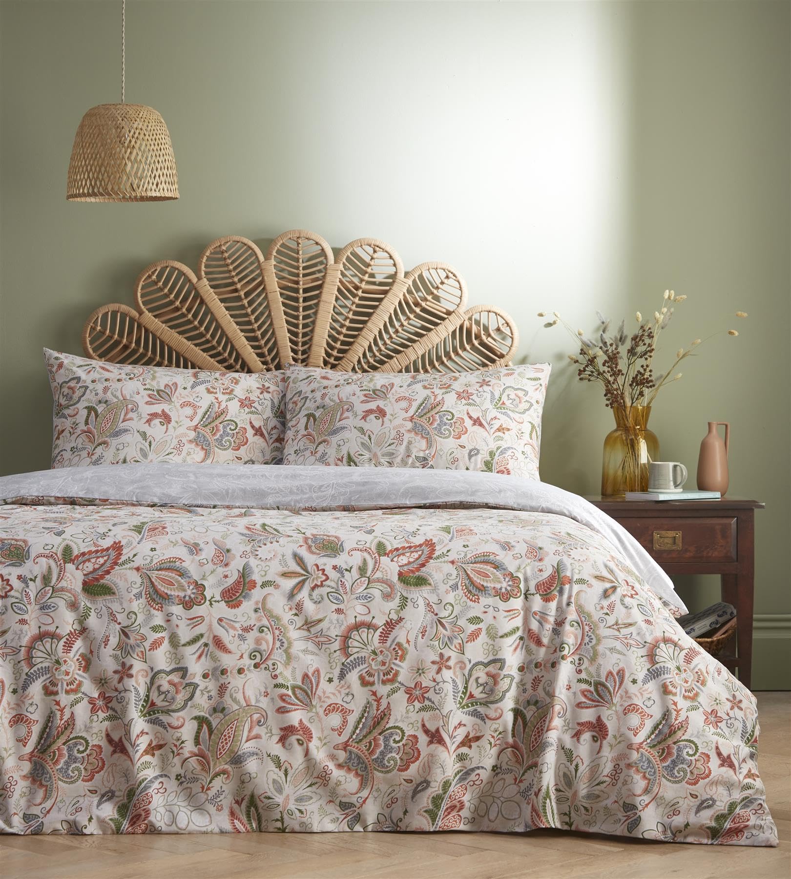 Charlotte Thomas Multi Simply Charlotte Jacobus Single Duvet Cover Set Paisley Bedding Bed Set Natural