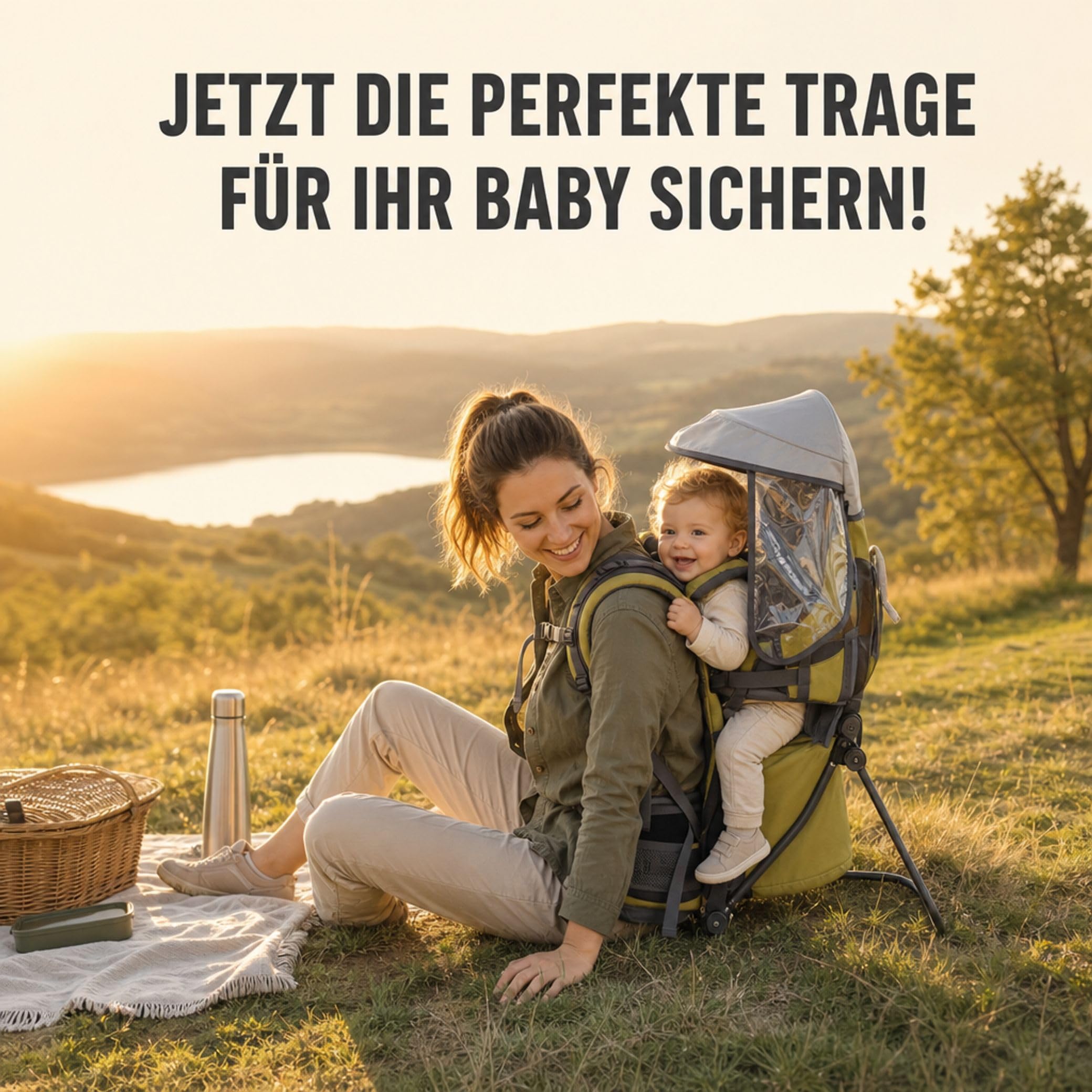Fillikid Explorer Elite Exklusiv Kindertrage für Wandern & Reise Babytragerucksack mit Sonnenschutz bis 20 kg