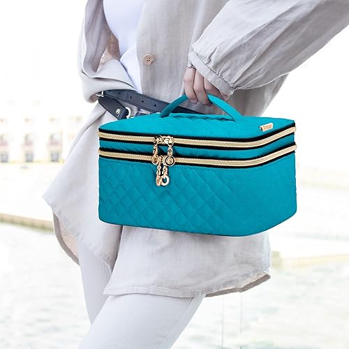 Miniatura 7 de YARWO Organizador de botellas de píldoras de doble capa para 24 botellas de medicamentos (menos de 3.7 pulgadas de alto), bolsa de almacenamiento de