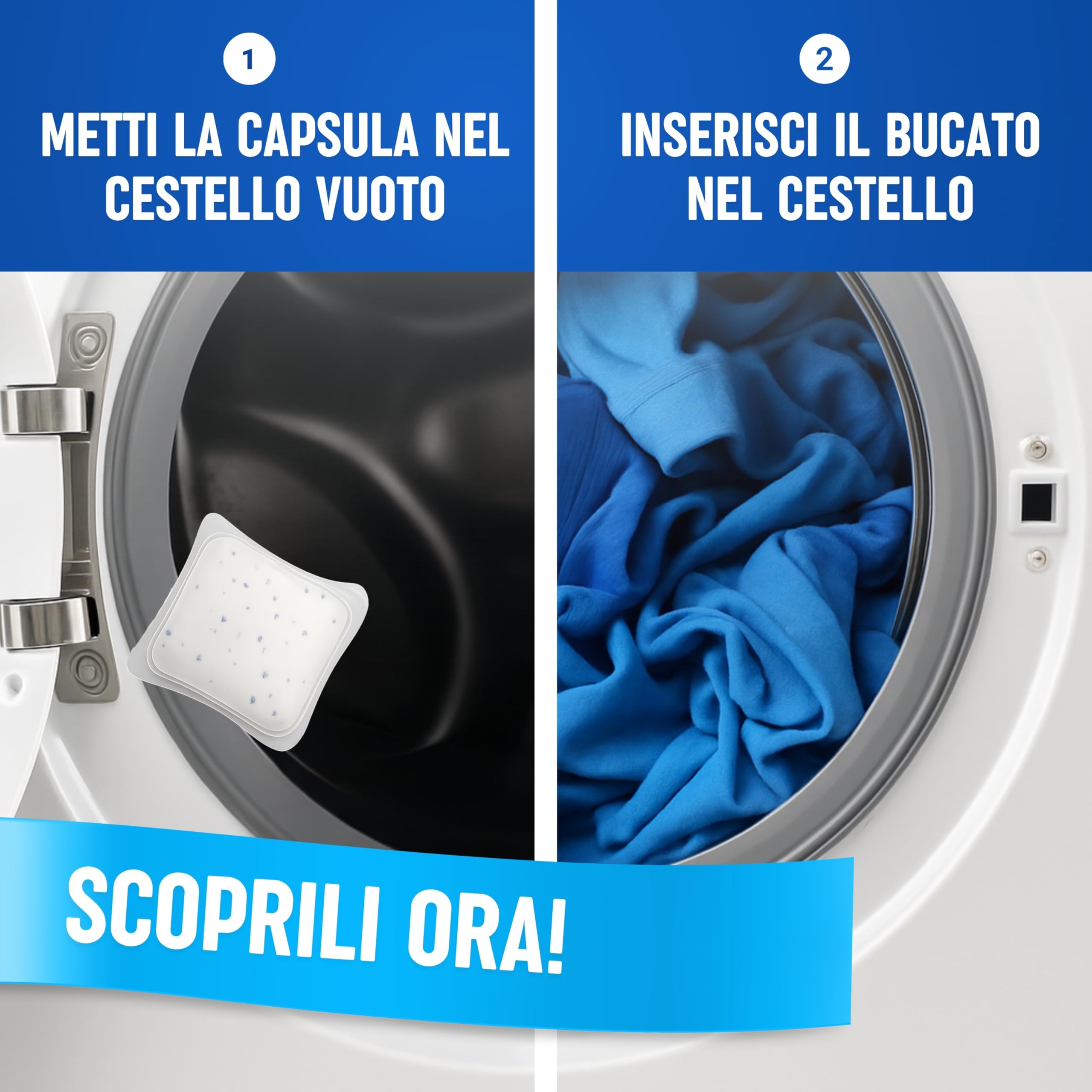 Cleanerist - Detersivo lavatrice predosato in capsule, 550 capsule (10 kg), tutto-in-1 universale per capi chiari, colorati e scuri, profumo fresco – tecnologia ActivePower+
