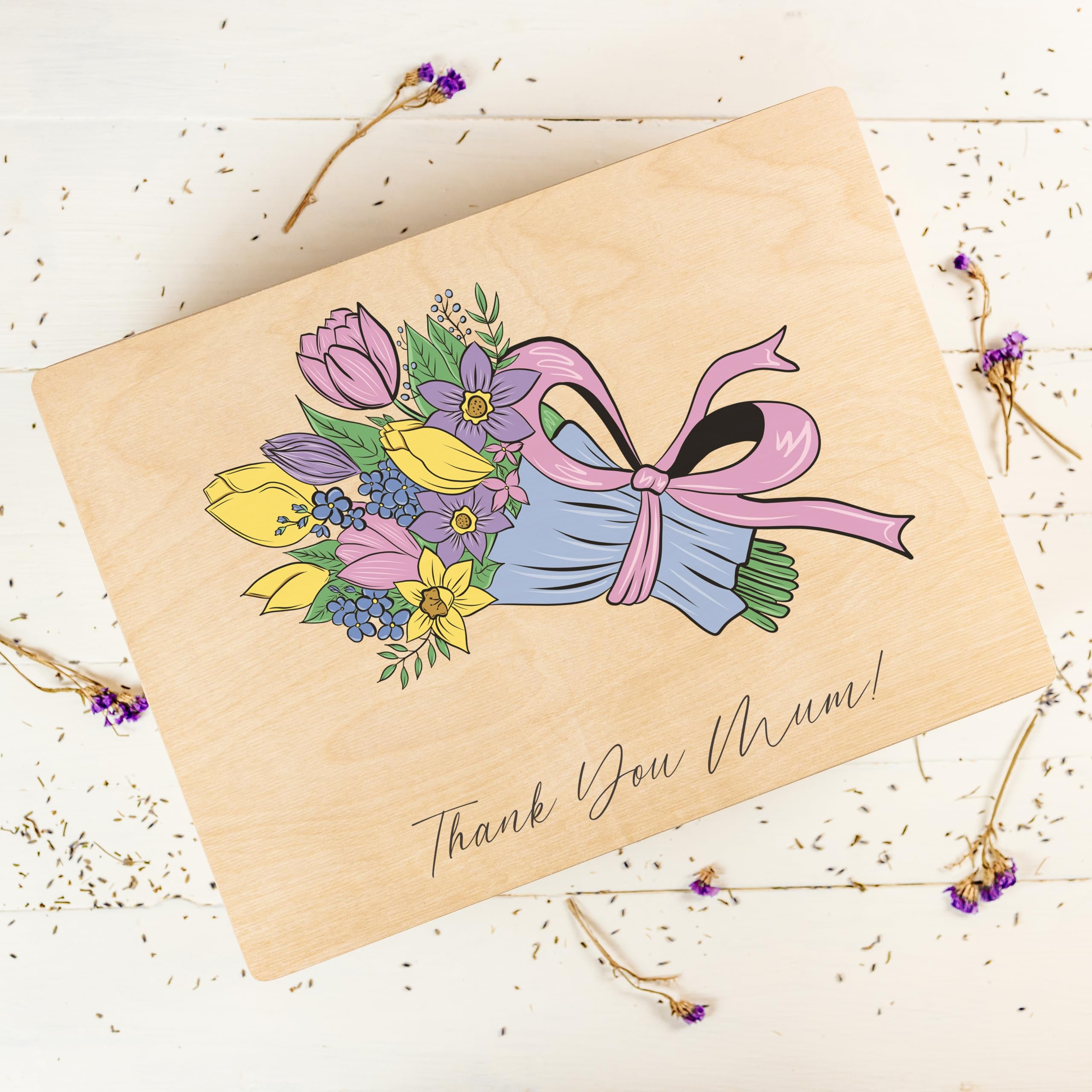 Creative Deco Namenstag Erinnerungsbox Holzkiste Personalisiert 40x30x24cm