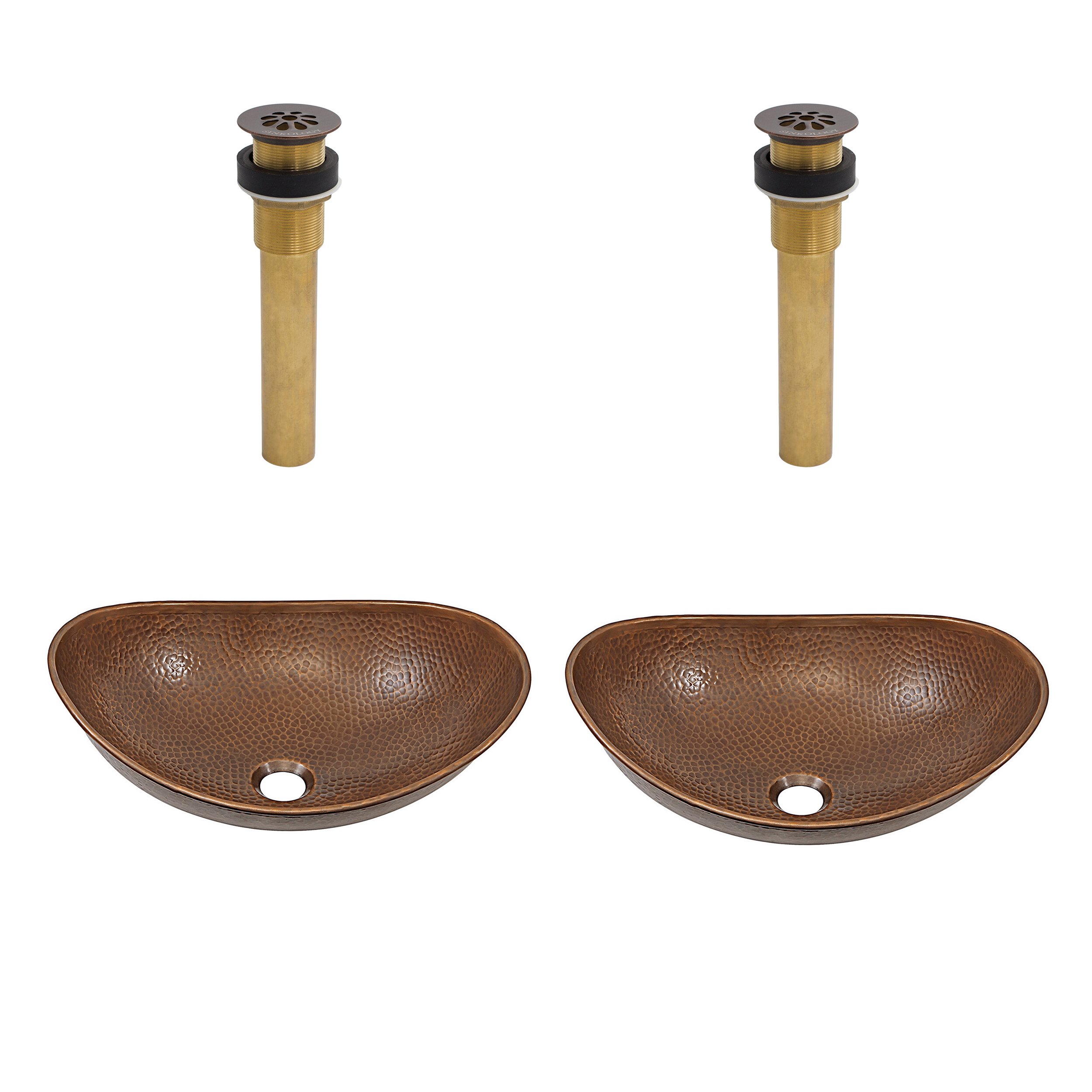 Buy Sinkology SB30519ACAMZTG2 Confucius Vessel Double Vanity Kit