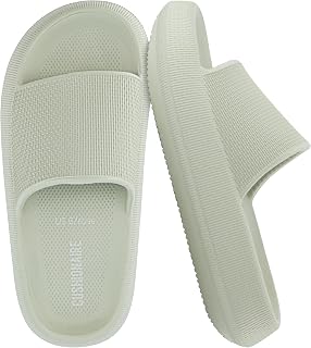 Cushionaire Feather Women's EVA Cloud Slides - Arch Support Slip-On Sandals, Indoor Outdoor Shower Beach Shoes