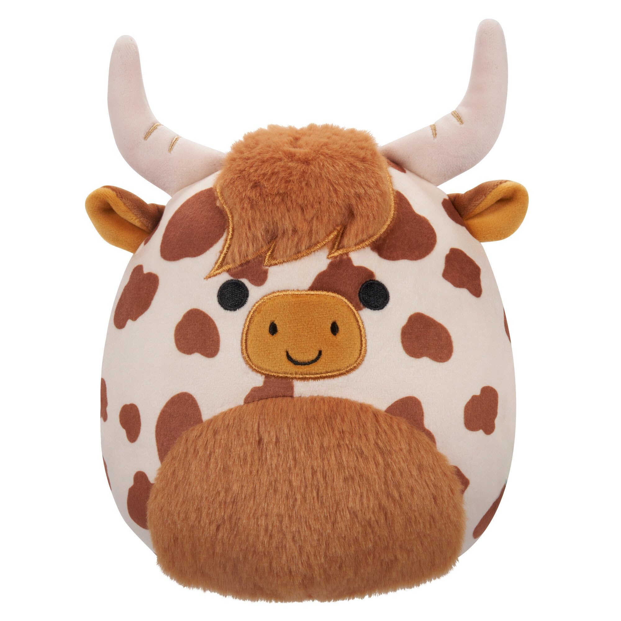 Squishmallows 8" Alonzo The Spotted Highland Cow - Small Officially Licensed Kellytoy Plush - Collectible Soft & Squishy Stuffed Animal Toy - Add to Your Squad - 8 inch