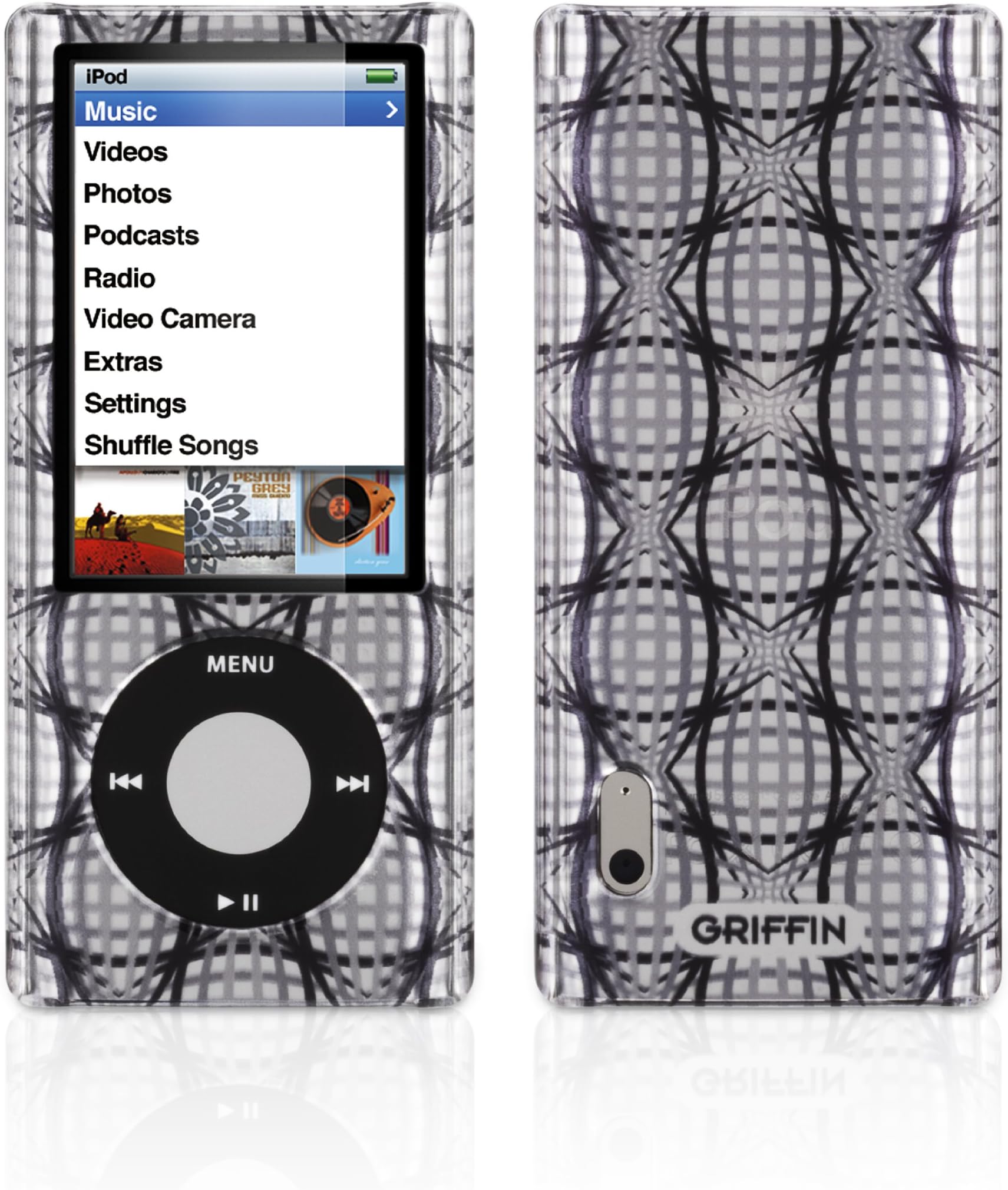 Griffin iClear Sketch Polycarbonate Case for iPod nano 5G (Warp Black)