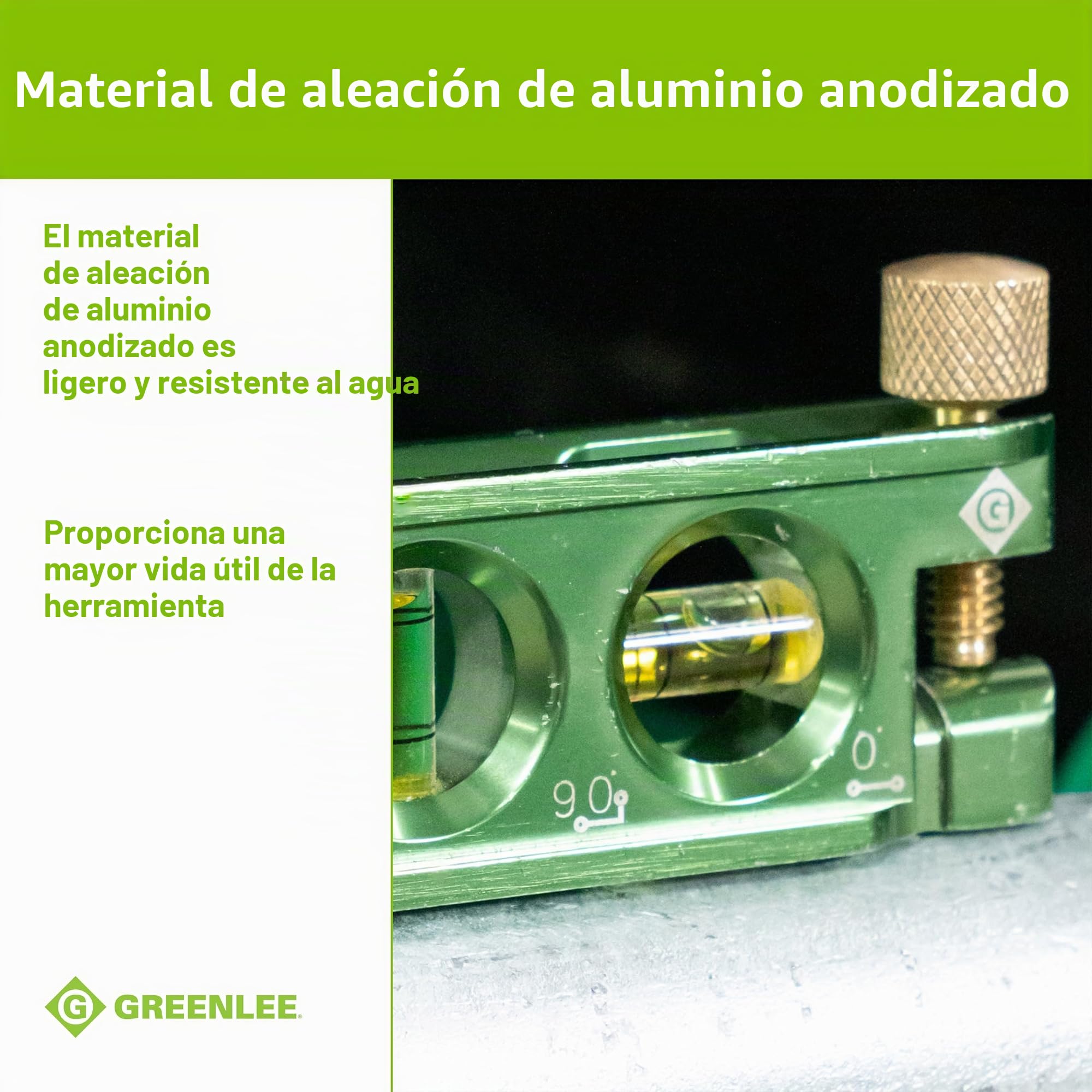 Greenlee Mini nivel de burbuja magnética L77
