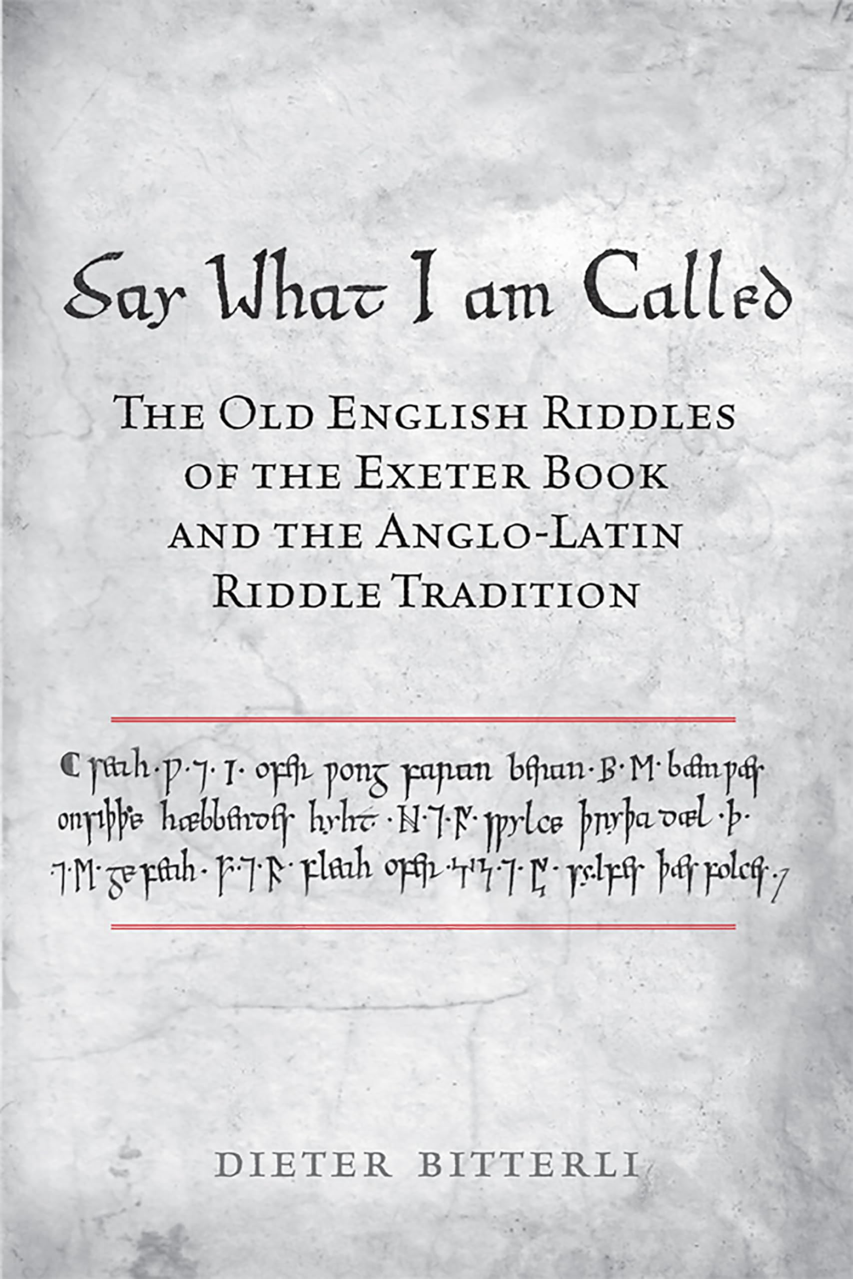 Say What I Am Called: The Old English Riddles of the Exeter Book & the Anglo-Latin Riddle Tradition (Toronto Old English Studies)