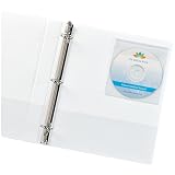 Avery® Clear Self-Adhesive CD/DVD Storage Pages, Top Load with Flap, Pack of 10 (73721) – view 3