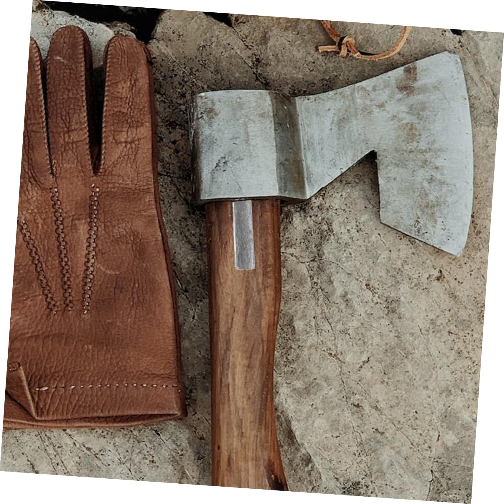 BUTIFULSIC Iron Wedge Set for Hammer and Axe 3 Pcs Stepped Flange Design Easy to Install Reinforcement Tool for Carpenters and Builders