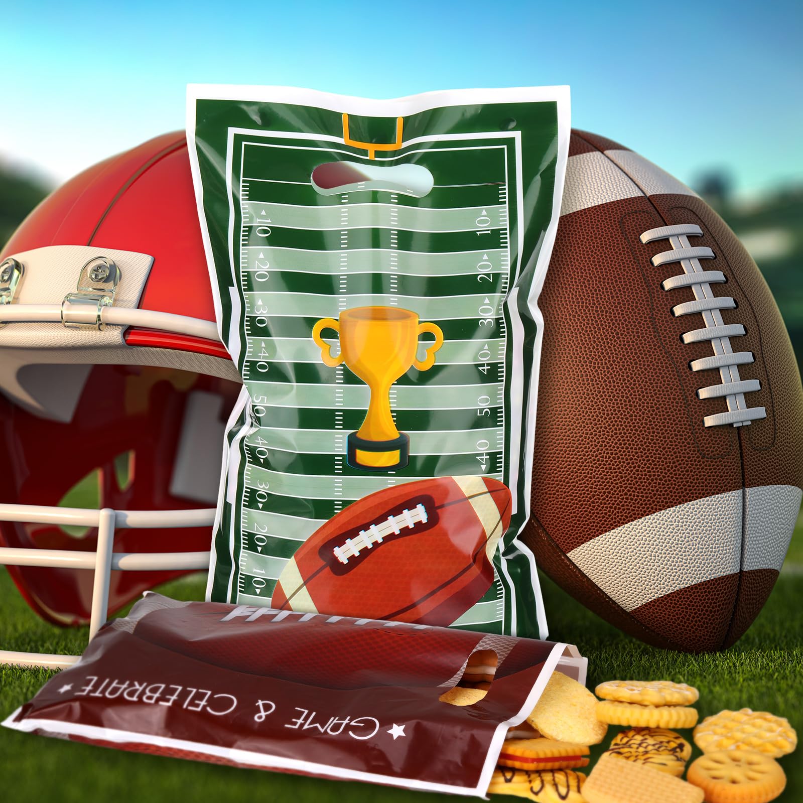 40 Stück Fußball-Geschenktüten Mit Kordelzug – Perfekt Für Mottopartys, Kindergeburtstage & Rugby-Events