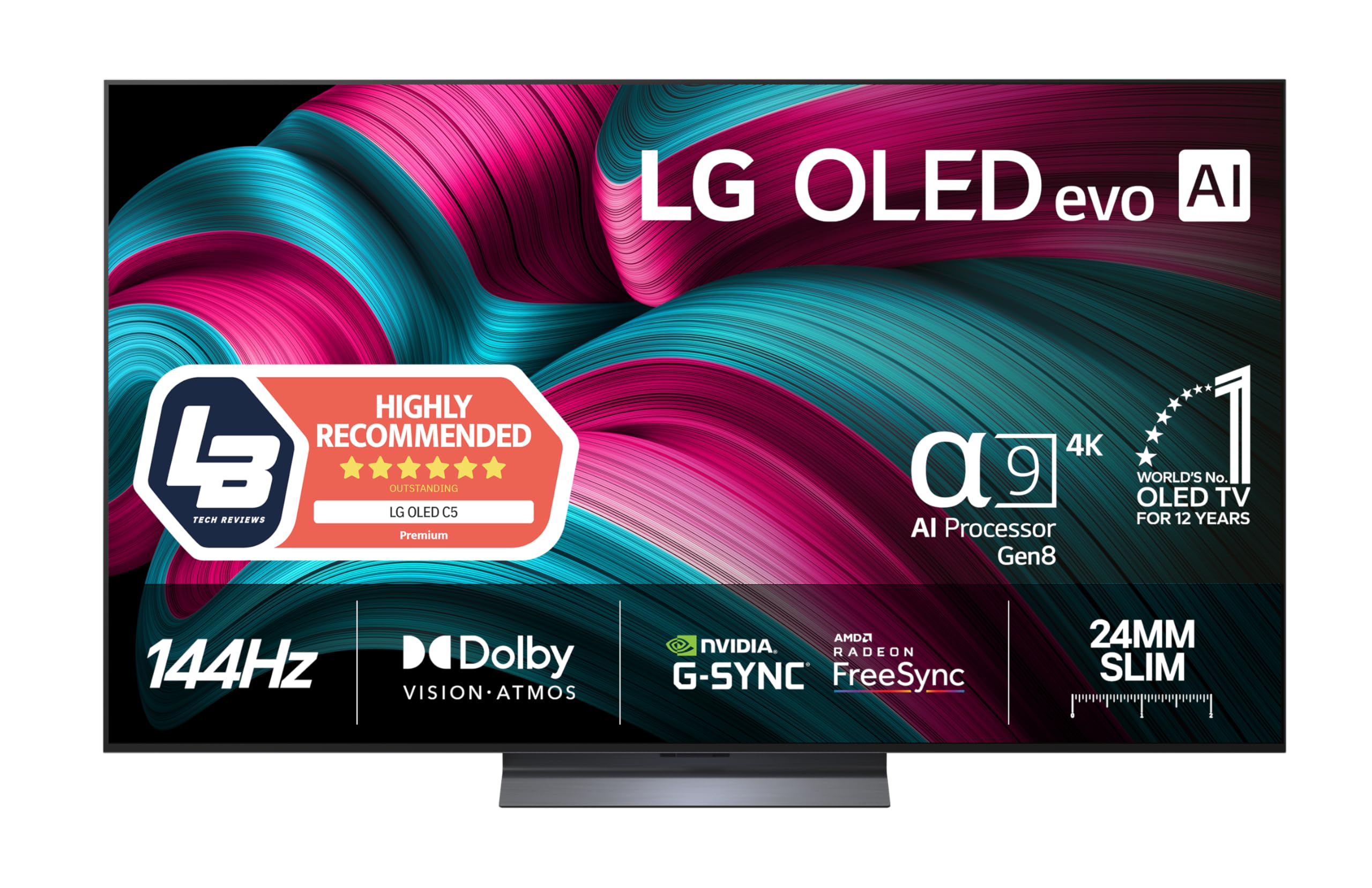LG OLED65C51LA - TV 65 Pollici, Smart TV, DVB-T2, 4K, OLED, Classe energetica F