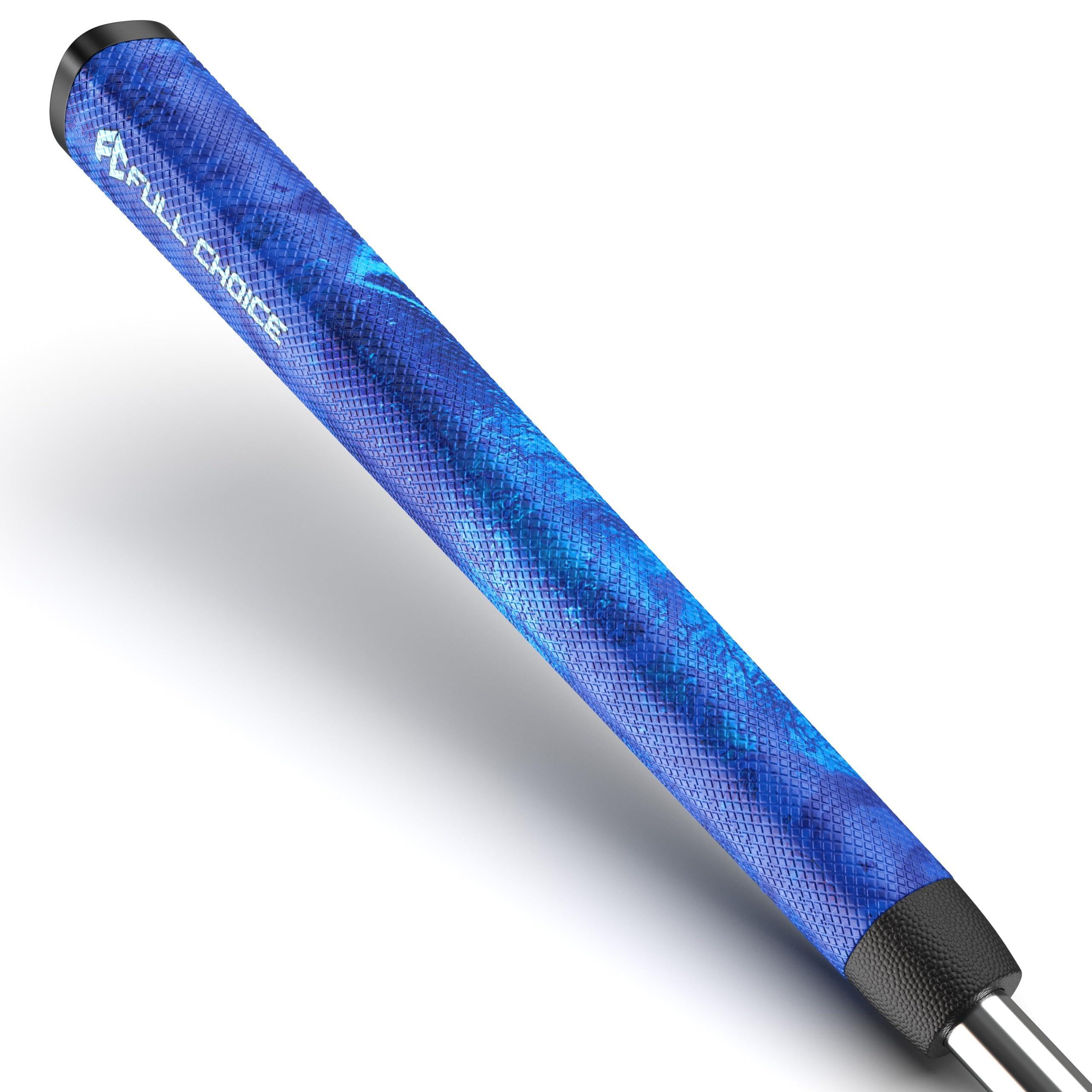Full Choice Midsize Pistol Putter Grip | Multi-Colored Lightweight PU Golf Grip | Ergonomic Non-Slip Design for Men, Women, Blue