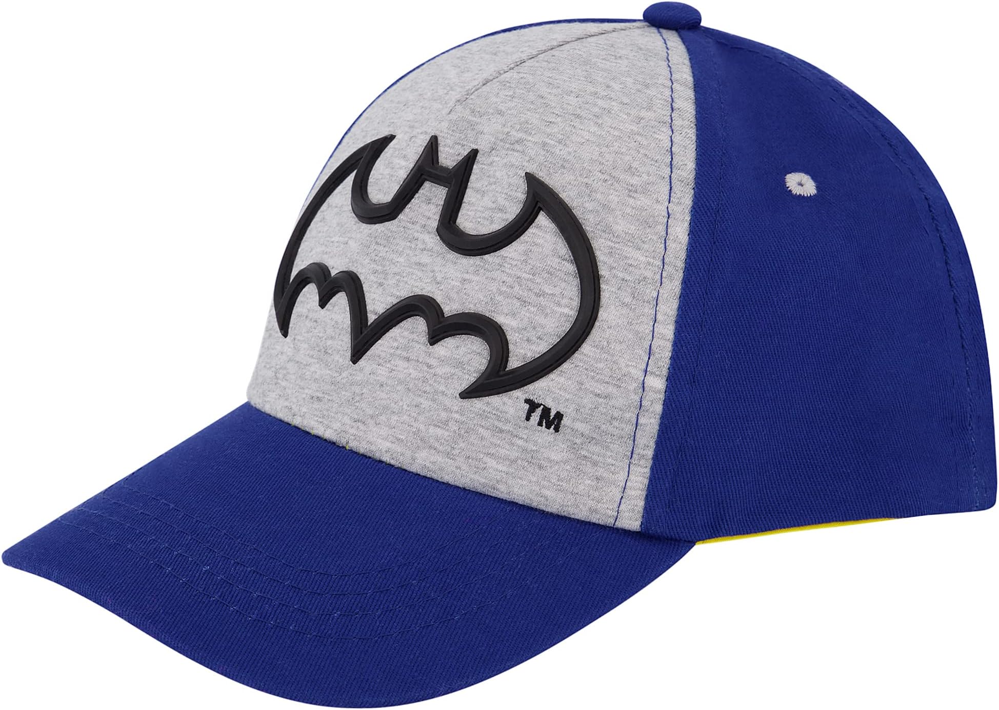 DC Comics Boys Baseball Cap, Batman Adjustable Boy Hats For Kids Ages 4-7, Blue
