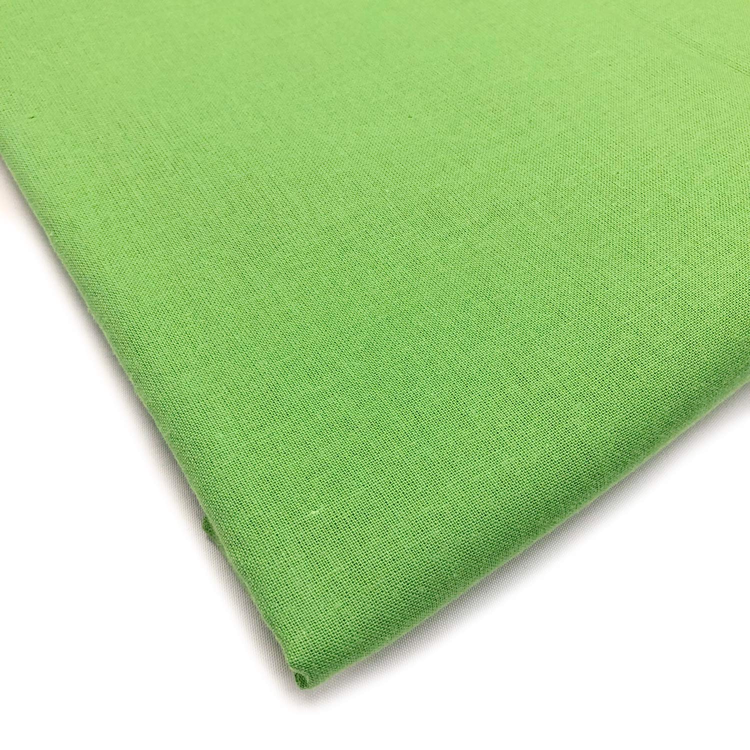 FABRICS KING ONLINE Lifestyle Plain Extra Wide 100% Cotton Poplin Craft Sheeting Fabric Material for Dressmaking Project Sheeting Sewing Quilting | 60" | 150cm Wide | Sold by The Metre (Apple)