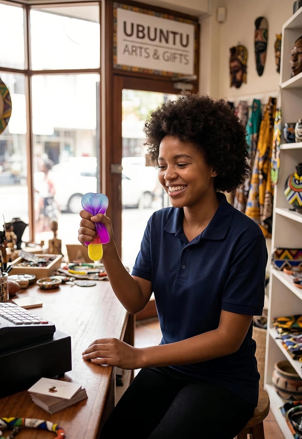 Ice Cream Squeeze Squishy, Summer Sensory Stress Relief，2026 New Relief Fidget Sensory Toy for Anxiety Stress Everyone, Party Favors (Purple)