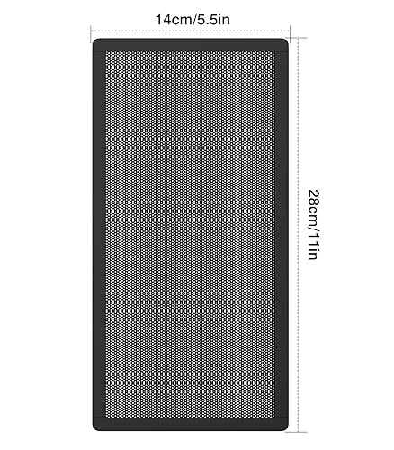 Miniatura 7 de MoKo 140 x 280mm Filtro de Malla Magnética para Caja de PC, 0.5mm Malla de PVC para Refrigerador de Computadora, Cubierta Protectora contra el Polvo