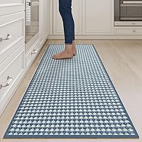Vista 16 de Alfombras de cocina antideslizantes, lavables, súper absorbentes, para piso, parte trasera de goma, suaves y trenzadas, para fregadero, fácil