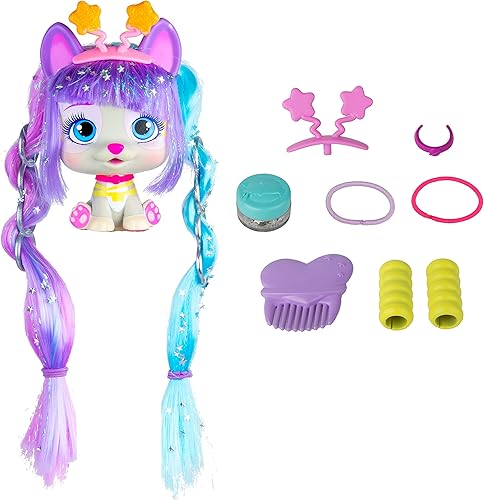 Miniatura 2 de IMC Toys VIP Pets Surprise Hair Reveal - Serie 2 Glitter Twist - Los estilos pueden variar, rosa