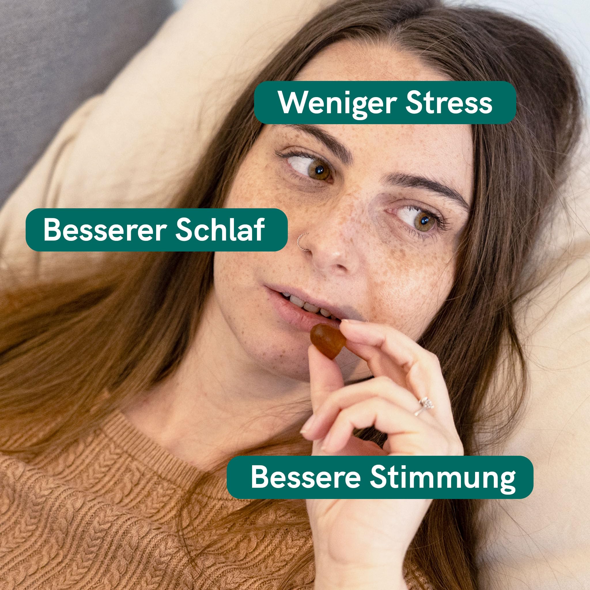 Gomma No Stress | 60 gomme vegane | 250 mg estratti vegetali per gomma | valeriana, passiflora, tè verde, camomilla, melissa | Stress & Relax | Nordic Oil