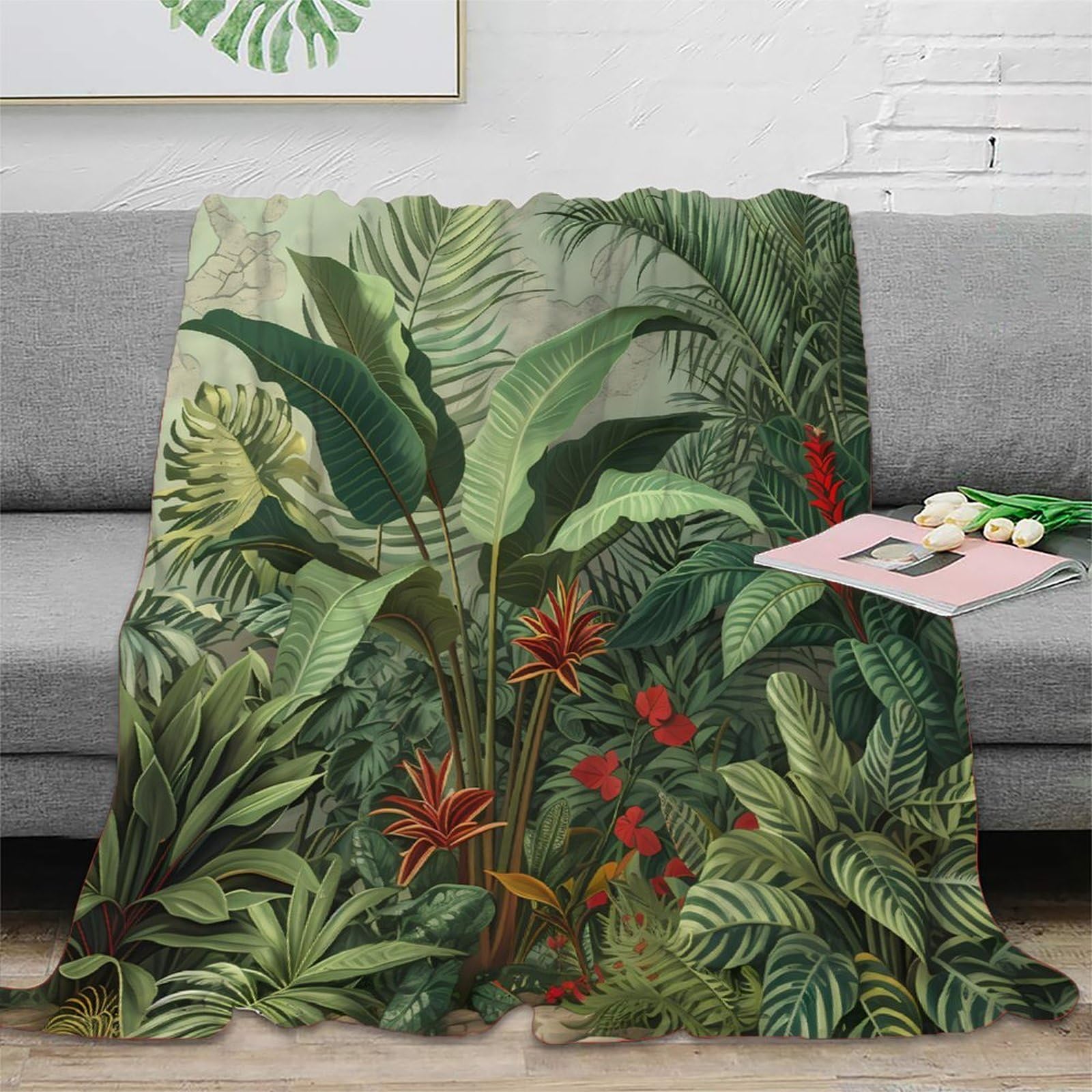 Couverture Tropicale 180x200cm pour le Salon des Locataires et Étudiants