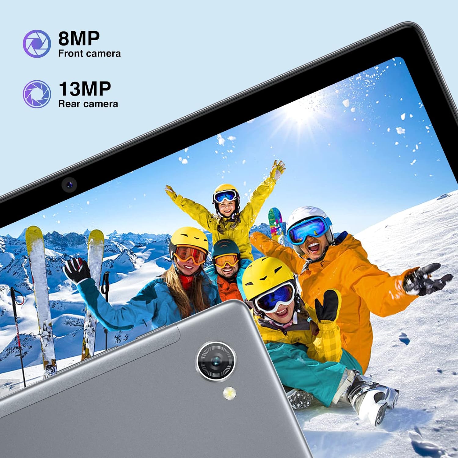 Android 12 Tablet, Blackciew Tablet 10.5 inch, Widevine L1, 14GB+256GB/TF 1TB Tablet, 8280mAh Battery, 13MP+8MP Cameras, Octa-Core Gaming Tablet, FHD+ IPS Screen/5G WiFi/Quad Speakers/GPS-Blue