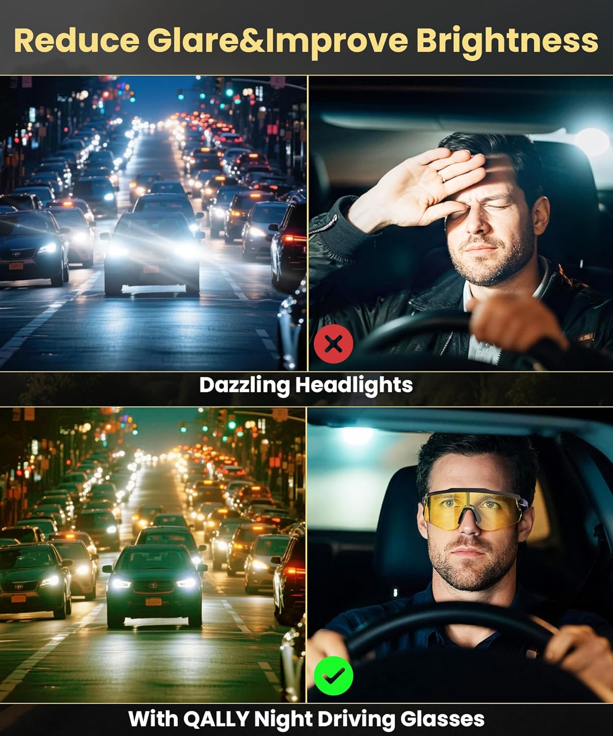 Polarized Sports Sunglasses for Men, UV400 Protection Mens Sunglasses Wrap Around Sun Glasses for Cycling Running - Image 6