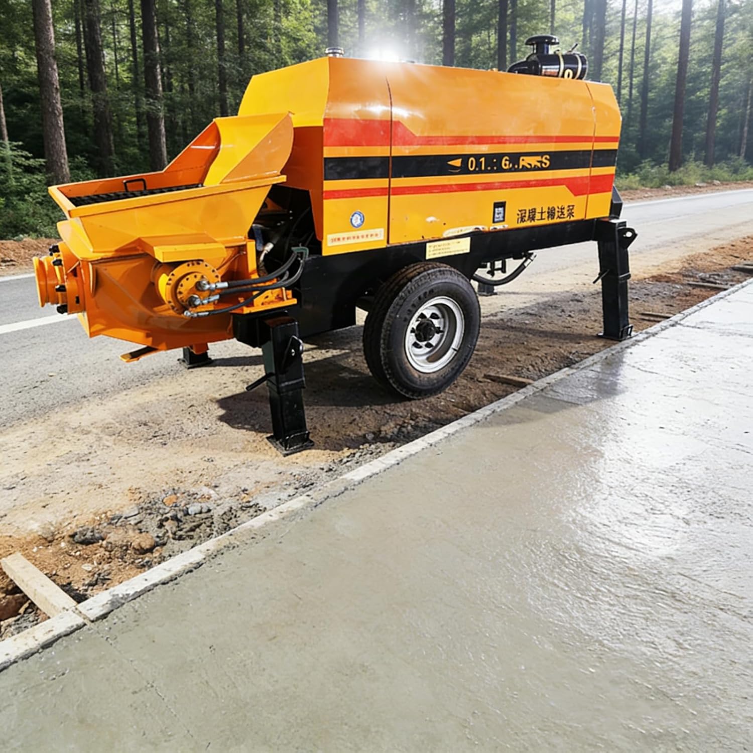 Concrete Transfer Pump for Construction Concrete Delivery in Residential and Commercial Projects
