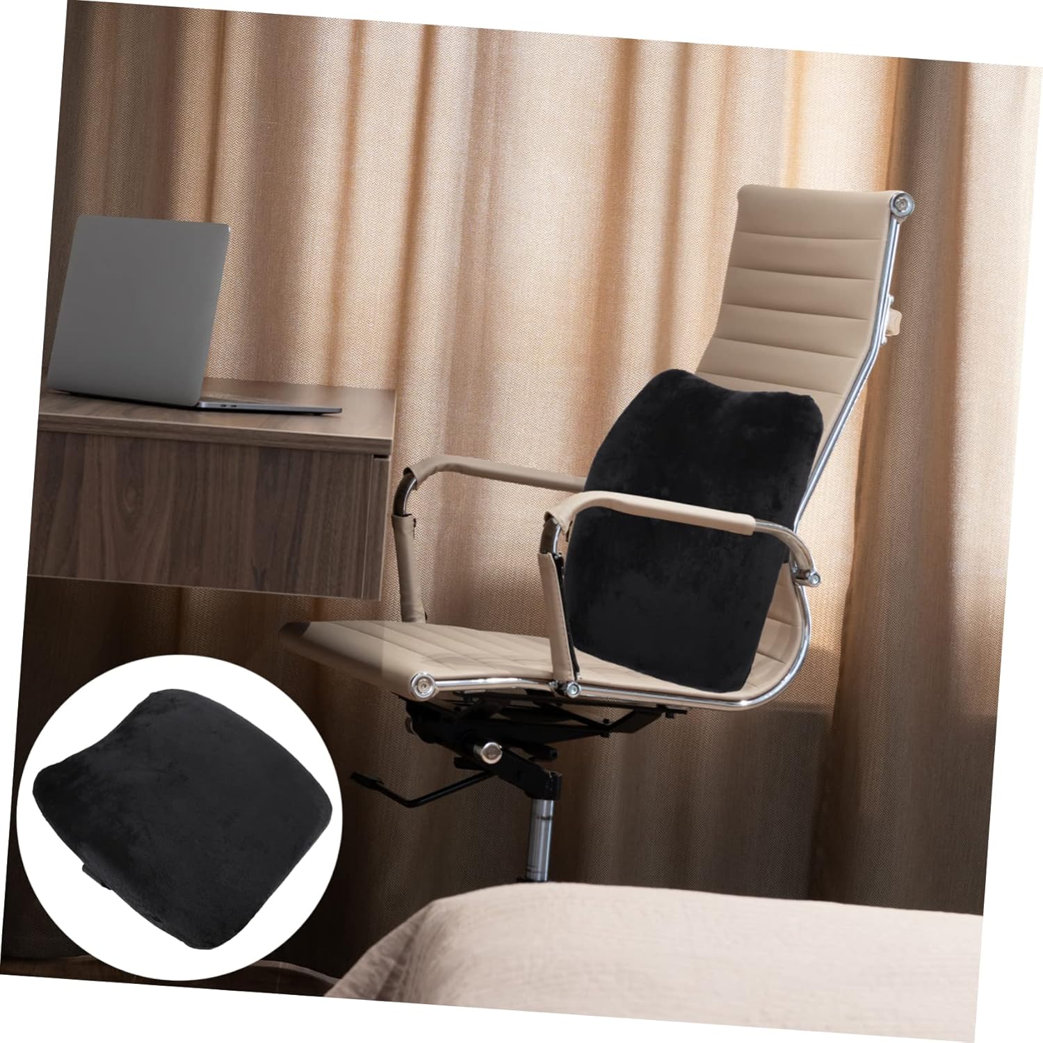 Alipis Memory Foam Lumbar Support Pillow Lower Back Support Pillow for Office Home